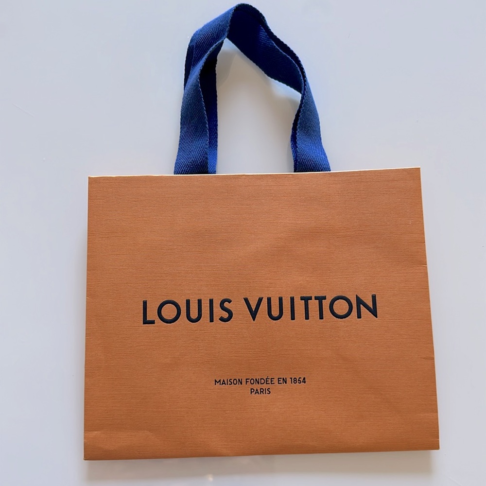 Authentic Louis Vuitton Small Gift Shopping Bag 7” by 8.5” by 5.5”